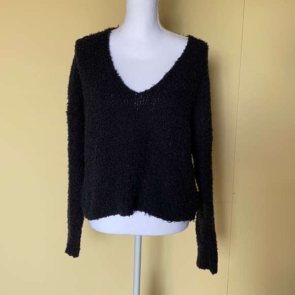 Free People Sweaters - Free people black sweater comfy size XS